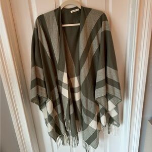 Plaid green shawl!